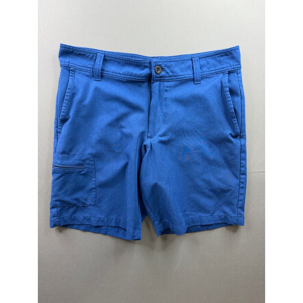 Magellan Outdoors Fishing Shorts Mens Blue Water Repellent Mesh Lined 30‎